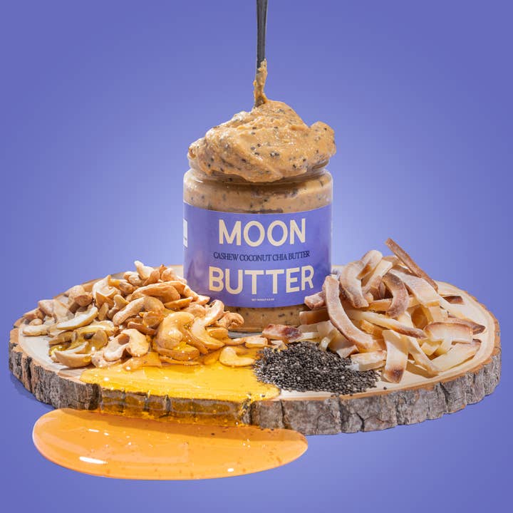 Cashew Coconut Chia Butter for wholesale by MoonButter Co