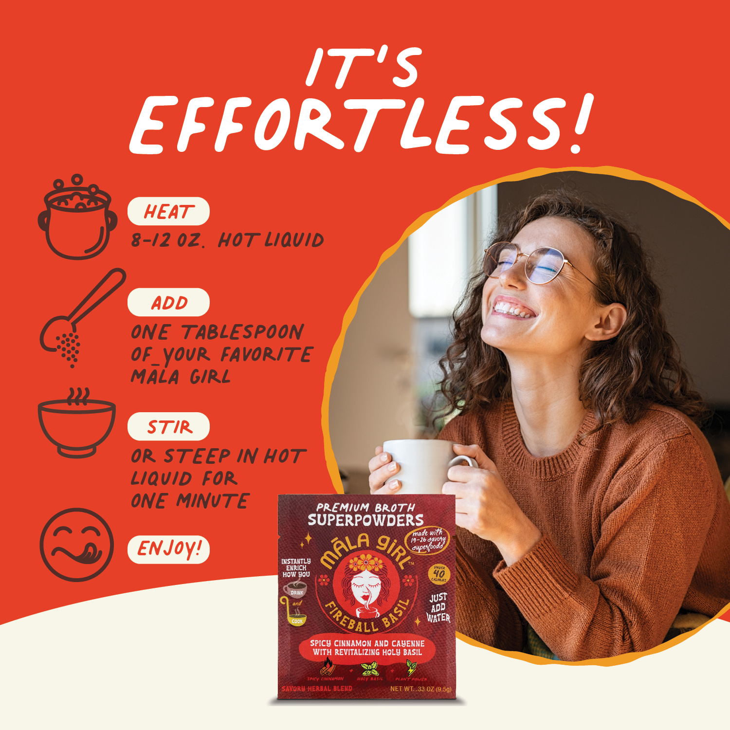 māla girl - Wholesale Soup - Superfood Instant Broth Powder w/ Spicy Cinnamon+Holy Basil9