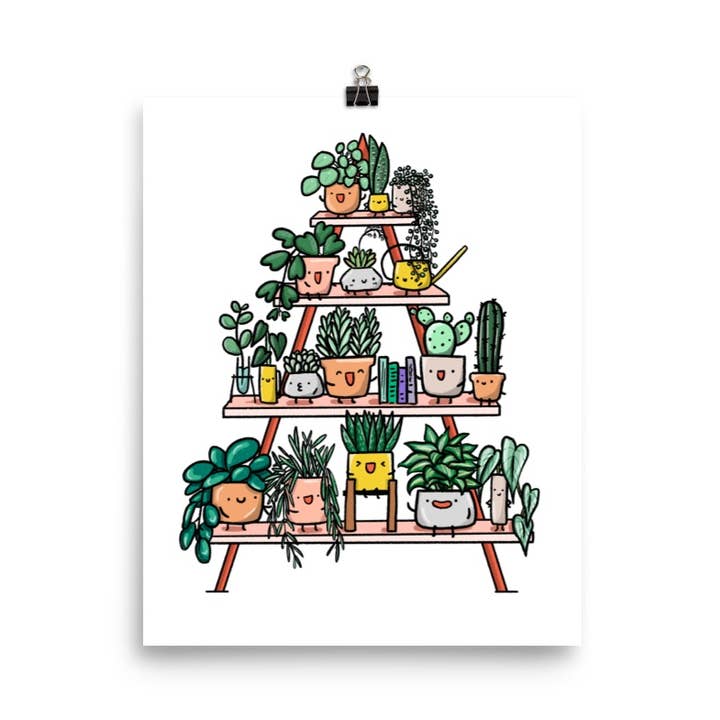 Impression artistique sur support de plantes triangulaire pour la vente par Home by Faith