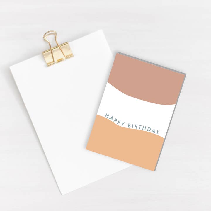 Happy Birthday Card A6 for wholesale by Três Paper Co