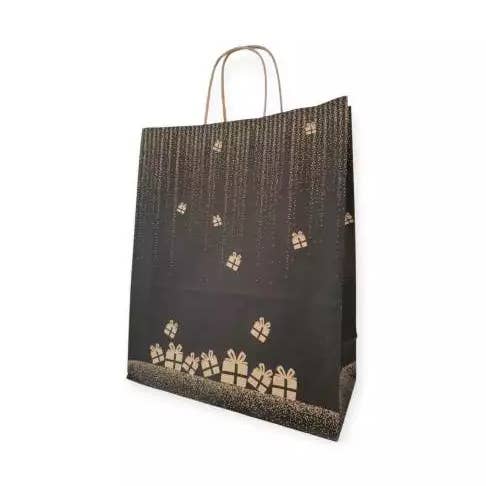 Bolsa de Navidad - Negro - Gala - mini - S - 250 uds para venta al por mayor de Mini Art Products