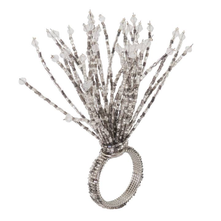 Saro Lifestyle - Wholesale Napkin Ring - Beaded Napkin Ring