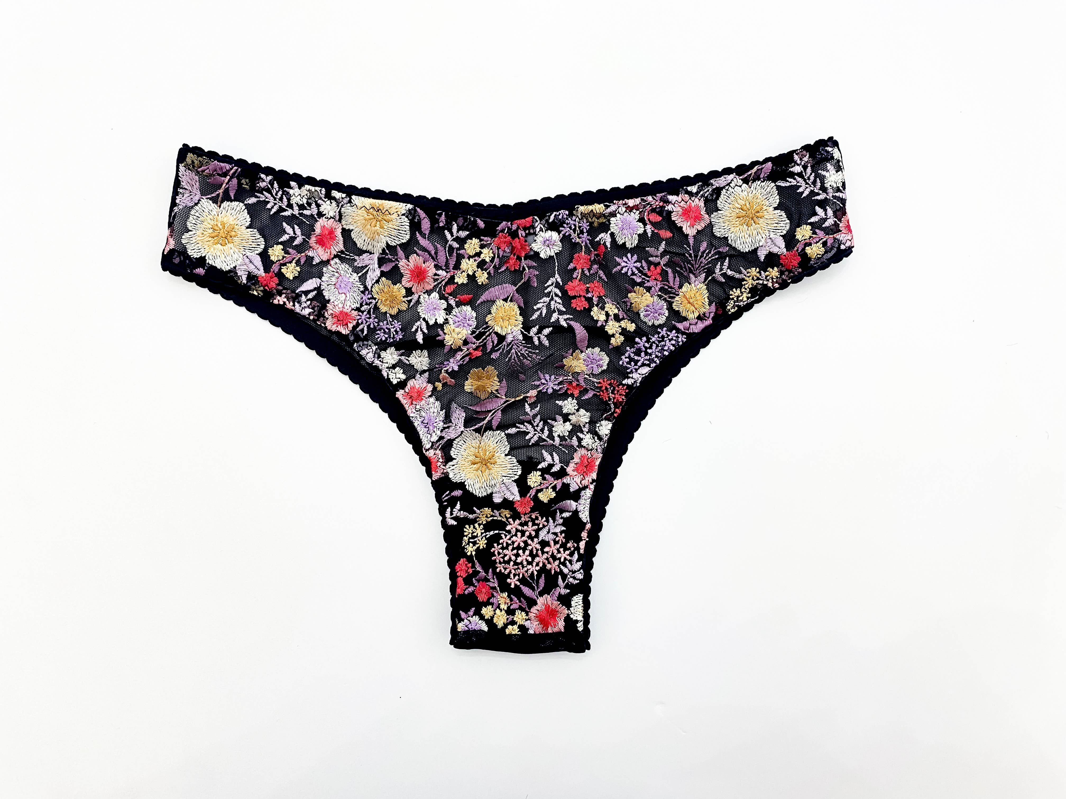 Jordan de Ruiter - Wholesale Underwear – Women's - Low Rise Brazilian Panty: Secret Garden