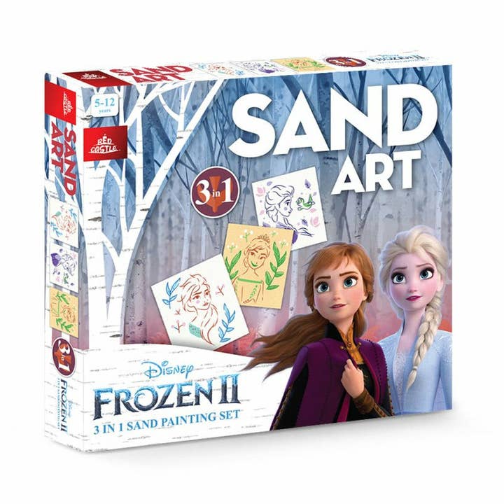 Arte della sabbia - Sandtegning - Disney Frost per la vendita all'ingrosso da parte di Sandlegetøj.dk