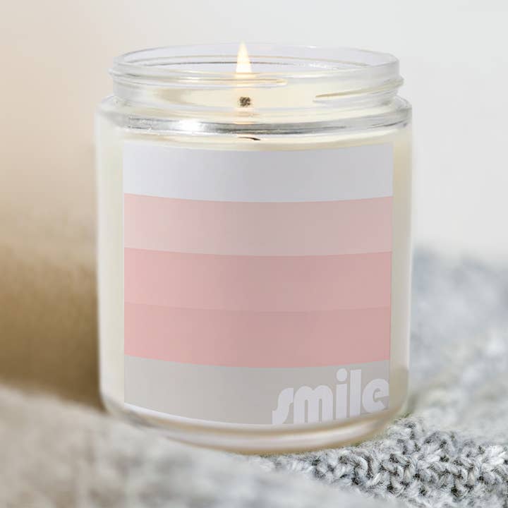 OLF – wholesale Jar/filled candle – Smile Soy Wax Scented Candle