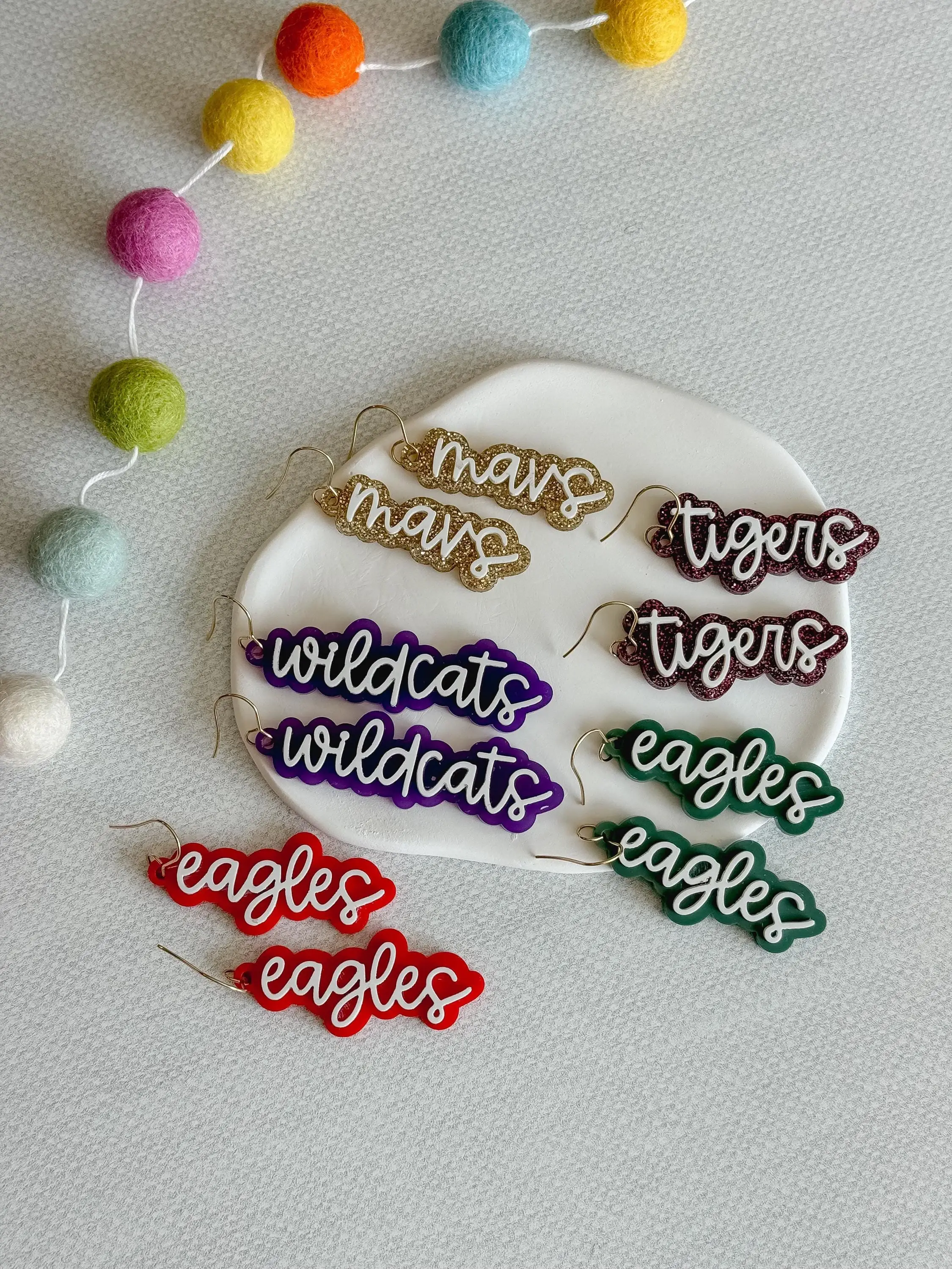 TART Design Co. LLC - Wholesale Dangle Earrings - Game Day Mascot Earrings8