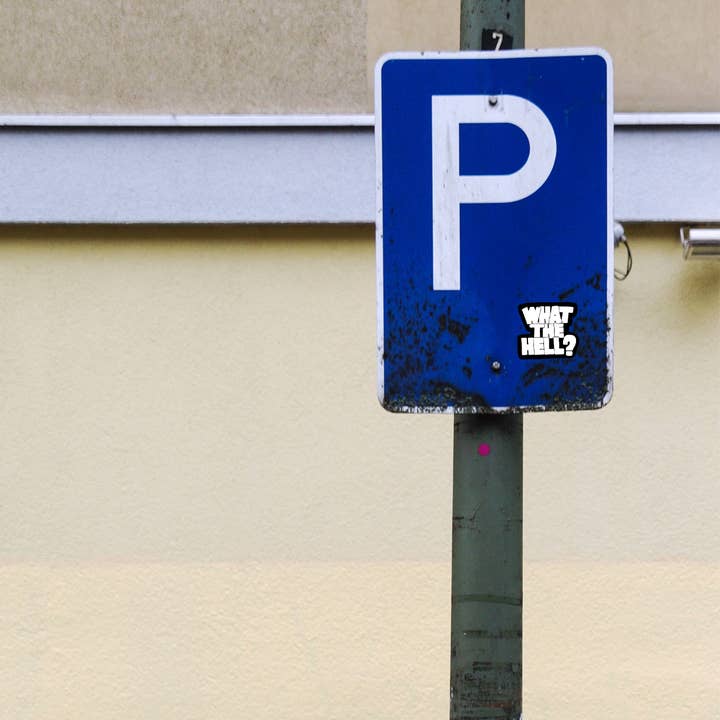 Atomic Cactus Stickers - Wholesale Sticker - What The Hell Sticker | Meme Vinyl Decal | Black & White Sticker | Funny Sticker in 2 Sizes7