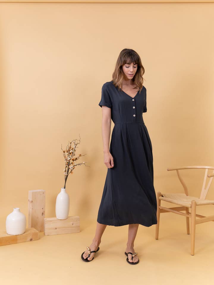 TACT MIDI DRESS for wholesale by POEMS BCN