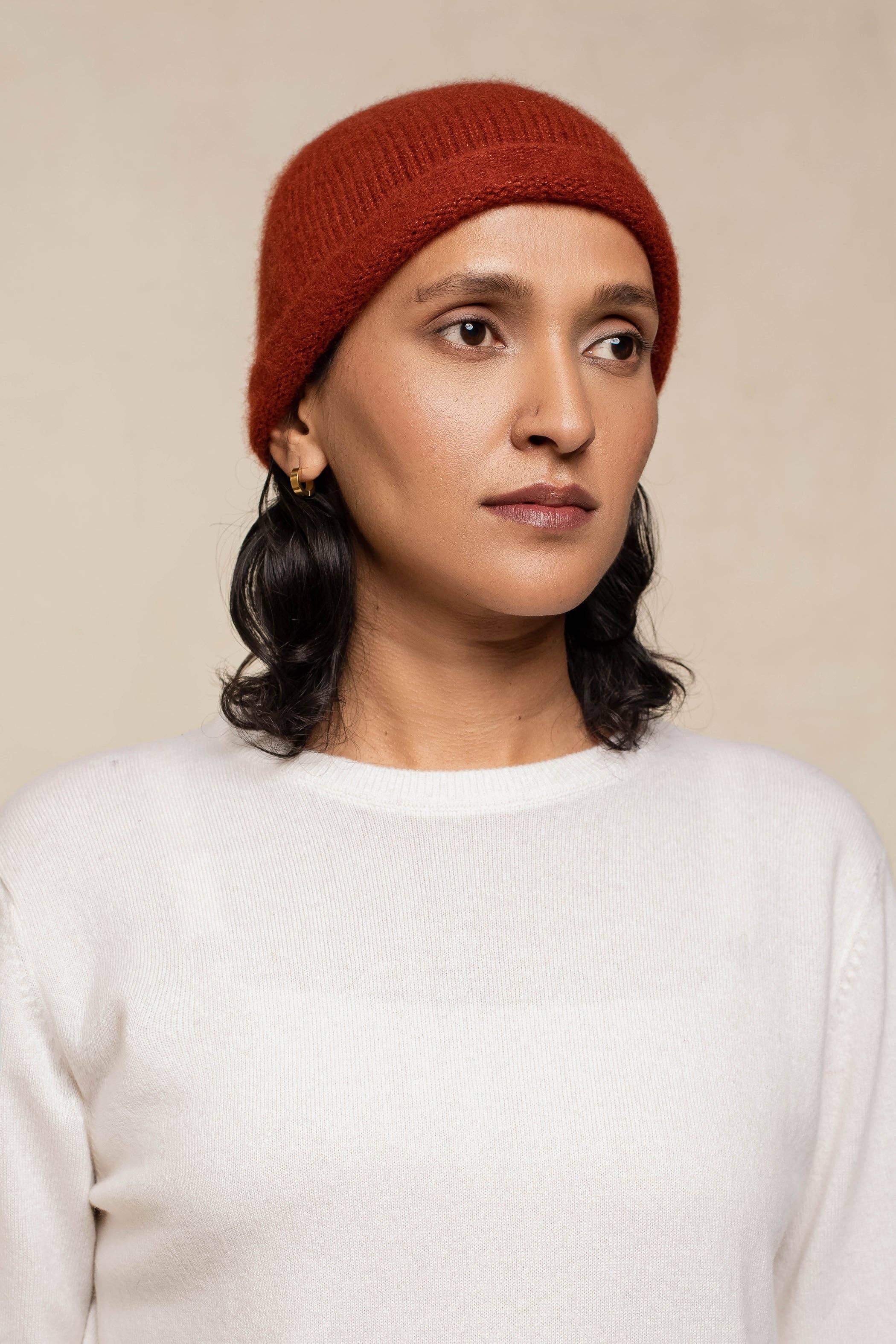 OO-TO - Vente Bonnet – femme - Bonnet Amara Unisexe en Cachemire & Soie15