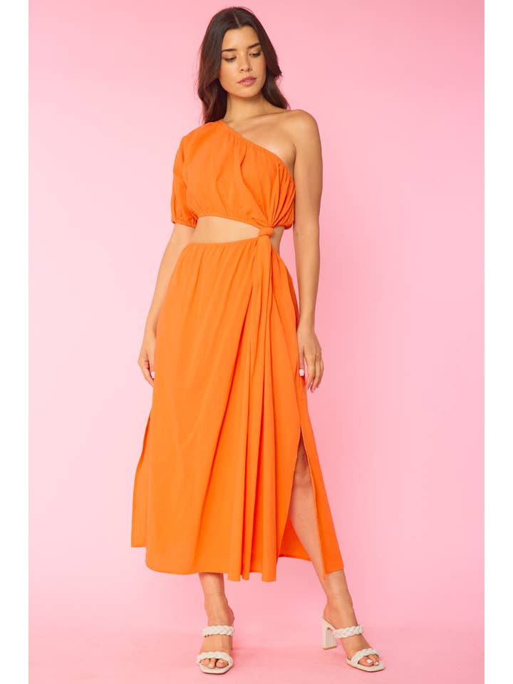 FSL Apparel - Wholesale Dress - Women's - ID4115 - ONE SHOULDER CUTOUT DRESS WITH KNOTTED DETAIL11