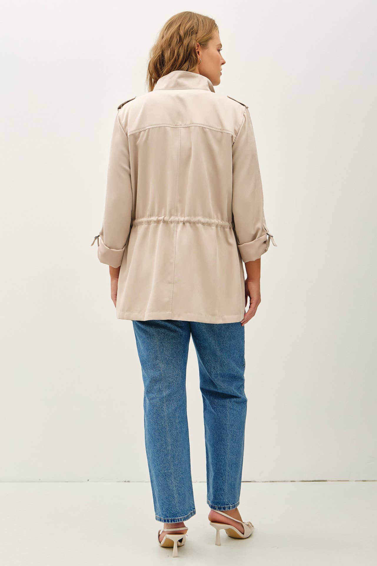 Be Cool - Wholesale Jacket - Women's - PLUS SIZE CINCHED WAIST CARGO UTILITY JACKET19