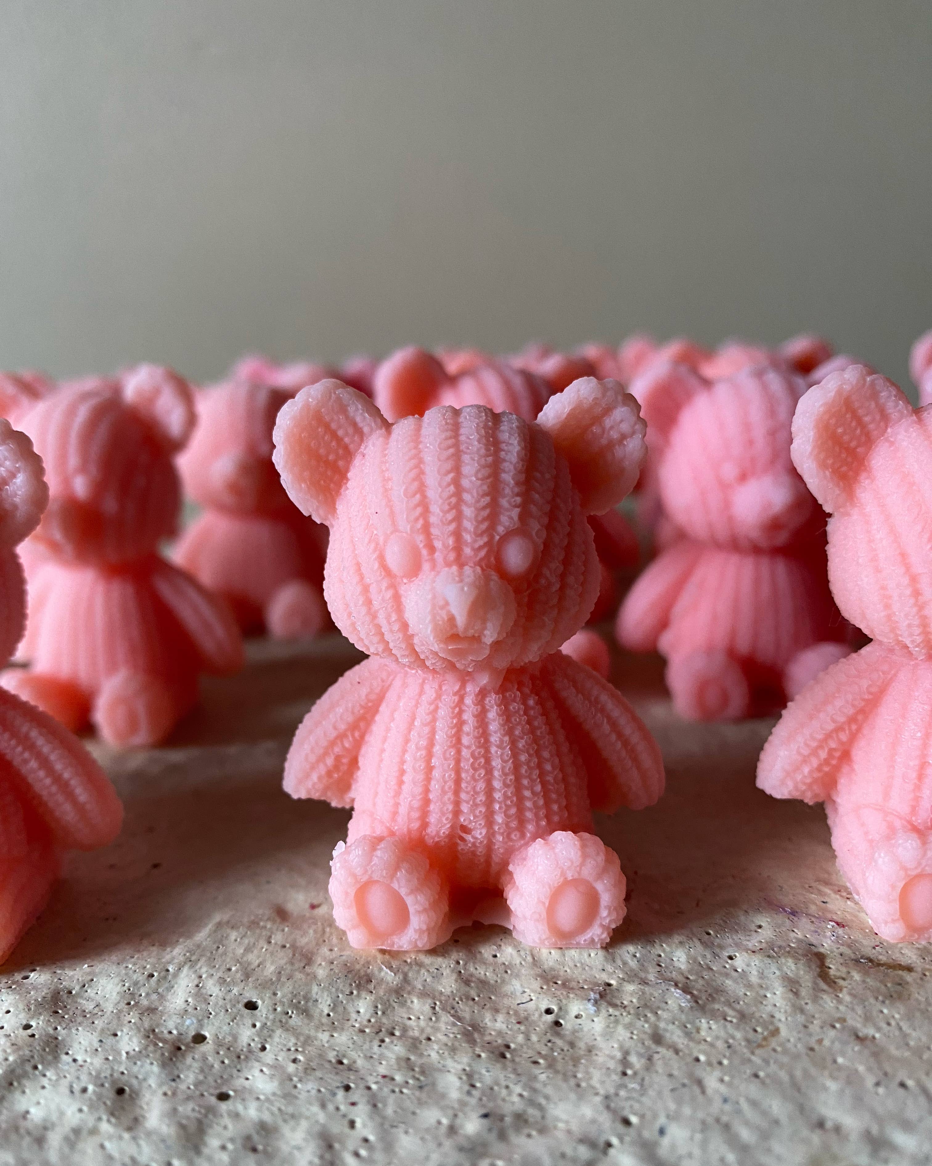Pétale de cire - Venta al por mayor Ceras perfumadas - Osito de fondant con textura de algodón1