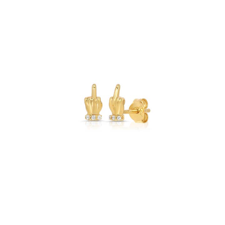 Boy Bye Stud Earrings for wholesale by Jūratė Los Angeles