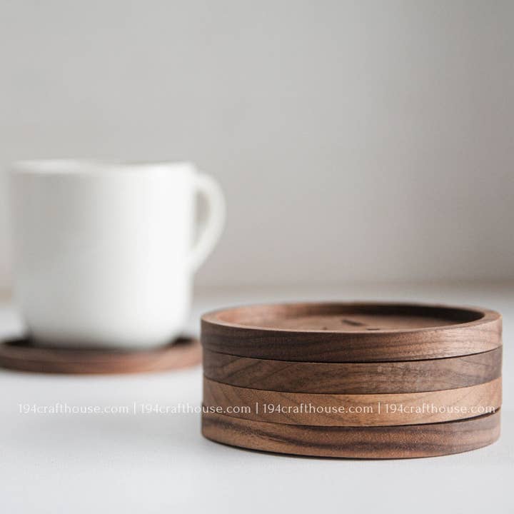 194 Craft House - Wholesale Coasters - Custom Design Round Wood Coasters - Christmas Decor & Gifts3