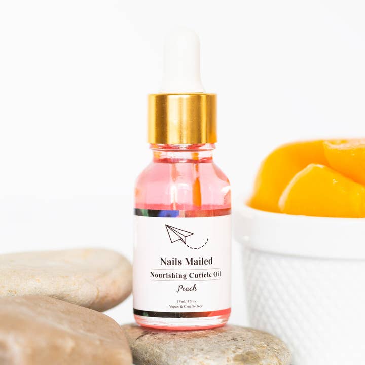 Peach Cuticle Oil for wholesale by Nails Mailed