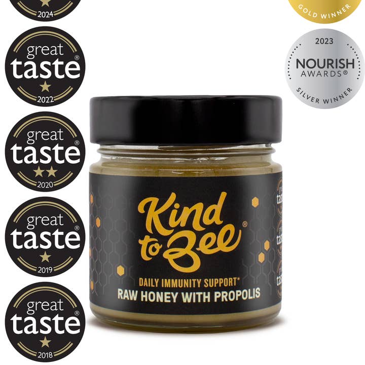 Kind to Bee - Wholesale Honey - Raw Honey with Propolis, Cruelty-Free, Monofloral, glass jar