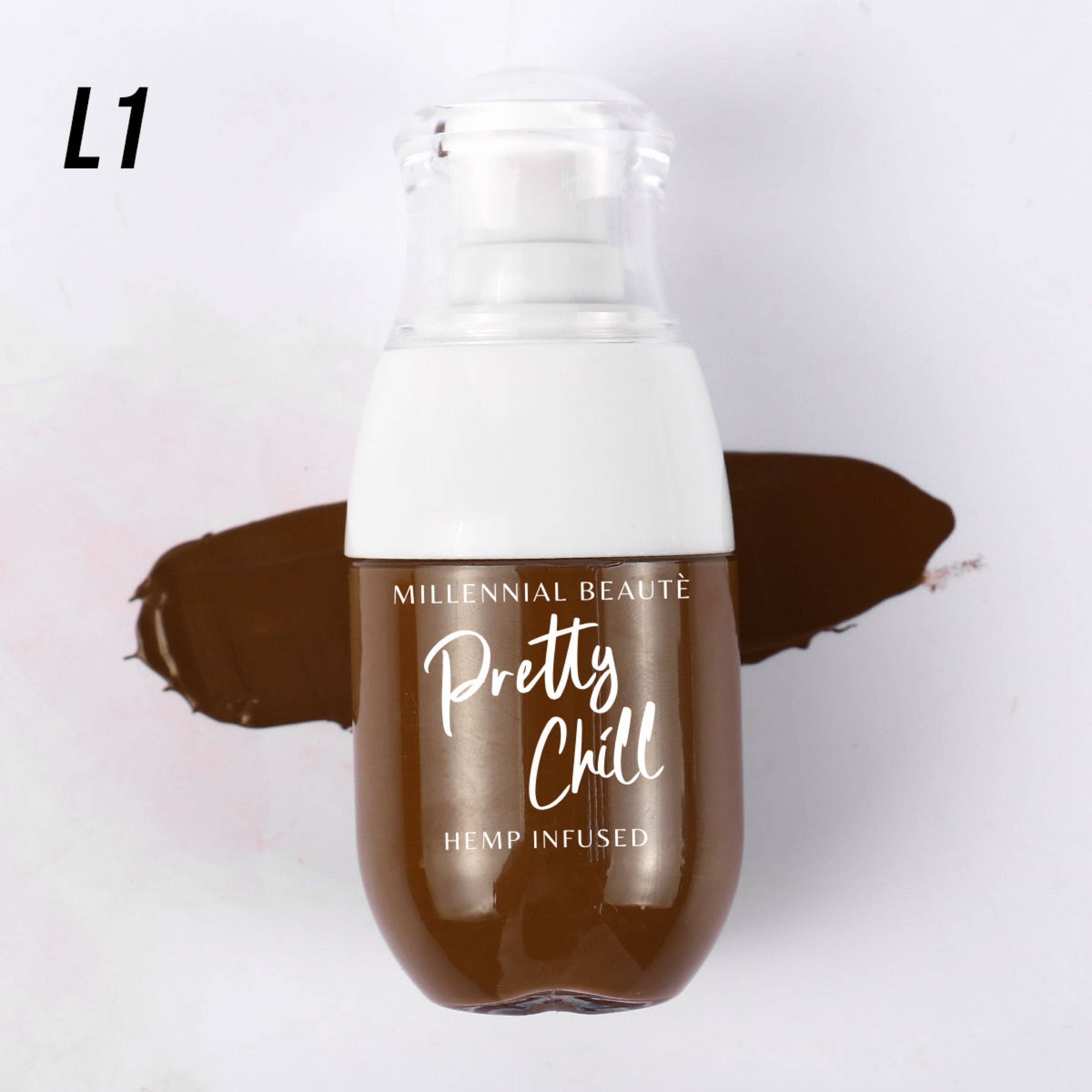 Millennial Beauté – wholesale Foundation – Full täckande foundation med SPF15 och hampfröolja9