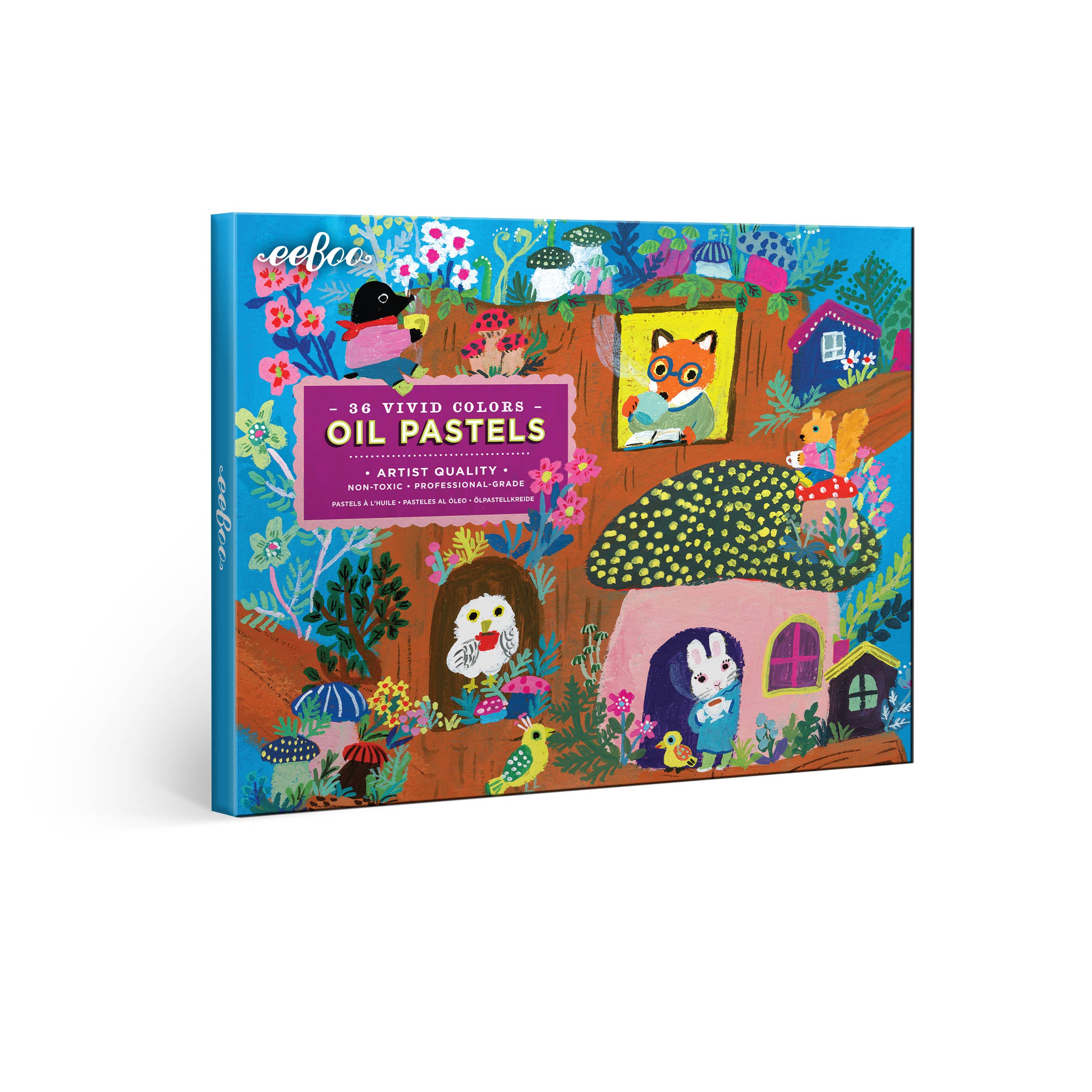 eeBoo - Wholesale Pastels - Yumi's Mushroom House 36 Oil Pastels