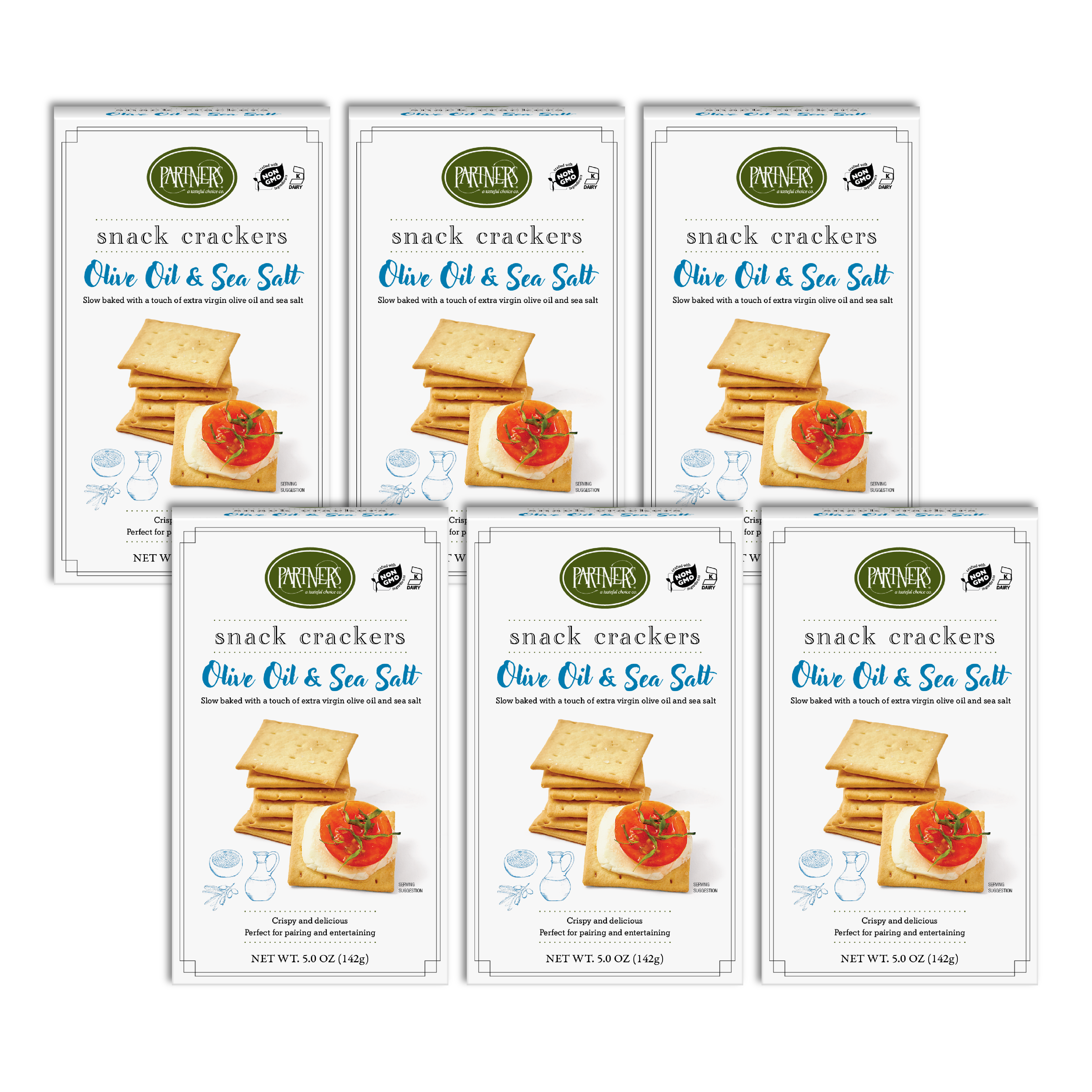 Partners Crackers - Wholesale Crackers - Olive Oil & Sea Salt Snack Crackers3