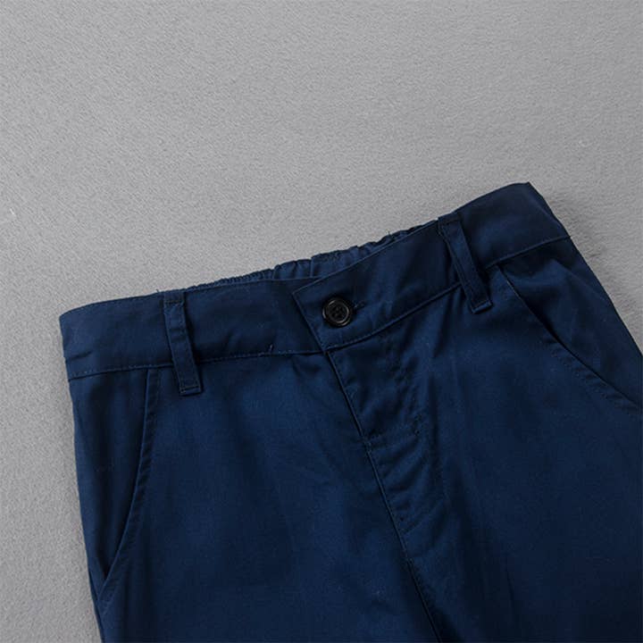 Fennco Styles – wholesale Kostymset – Barn – Marinvit dubbad 4st pojkdräkt för formell kostym