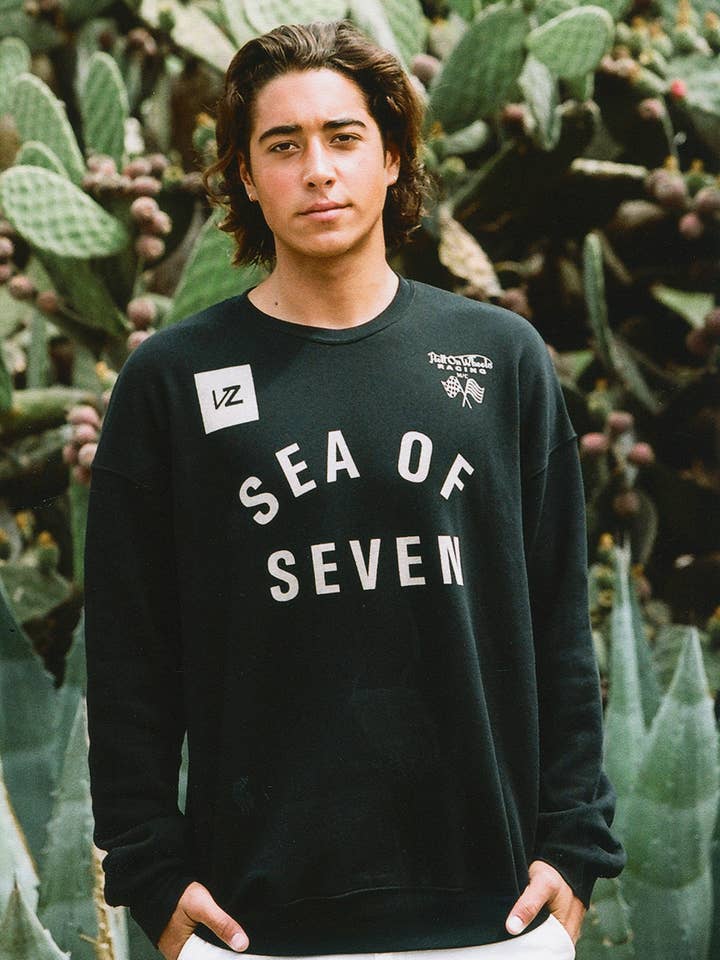 Calma Antes da Tempestade Crewneck Pulôver por atacado de SEA OF SEVEN