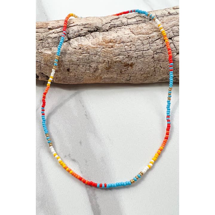 Dylan Designs - Wholesale Beaded/Pearl Necklace - June Necklace Multi