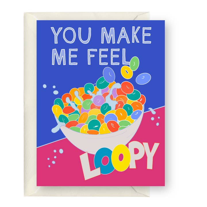 After Party Paper Co. - Wholesale Love Card - You Make Me Feel Loopy0