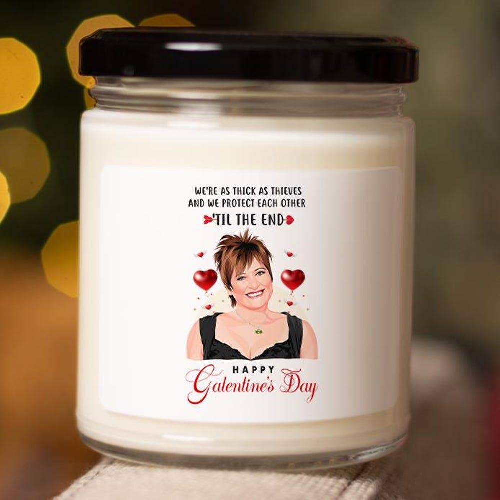 VenusArtsShop - Wholesale Birthday Card - Funny Caroline Galentine / Valentine Candle - Candle For0