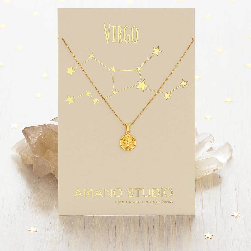 Amano Studio - Wholesale Pendant/Charm Necklace - Tiny Zodiac Medallion- Singles11