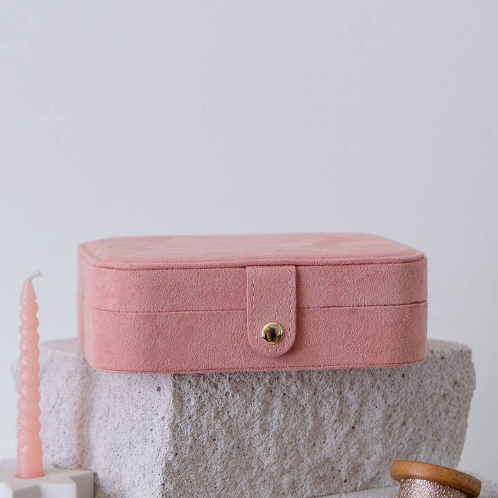 Maison Scarlett - Venta al por mayor Joyero/organizador de joyas - Joyero de viaje de terciopelo Brigitte