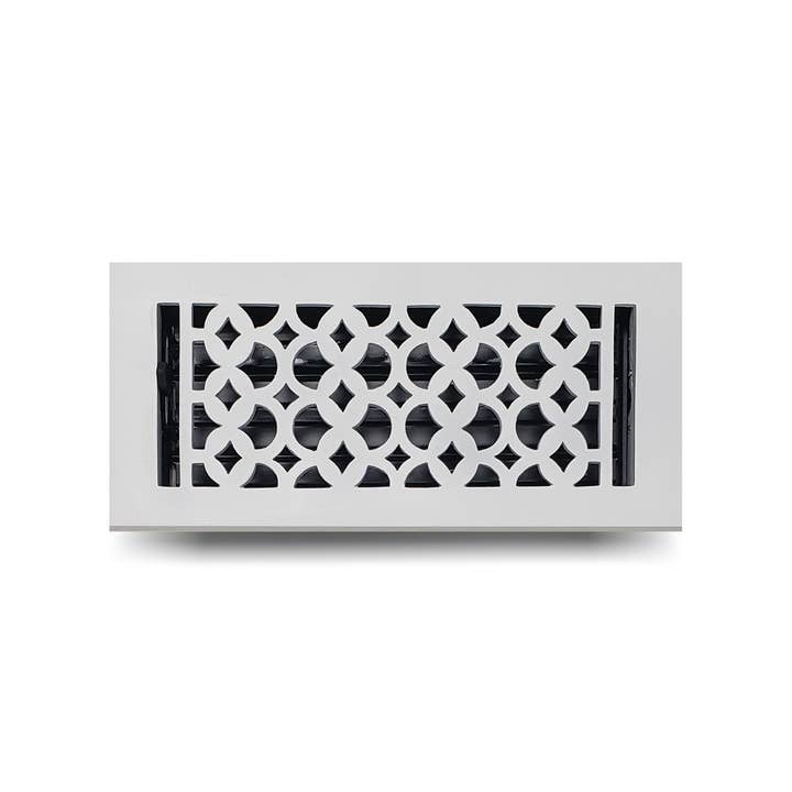PRIMA DECORATIVE HARDWARE INC - Wholesale HVAC Supplies - Cast Iron Floor Register 4"x10" VR-100