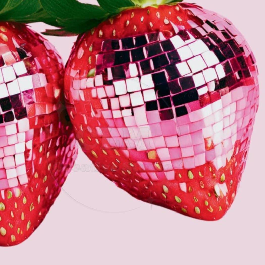 CLM Creative Studio - Wholesale Art Print - Disco Ball Dipped Strawberries Wall Art Prints 3