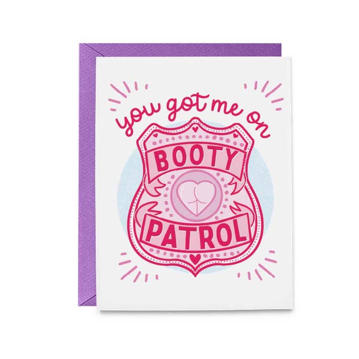 Booty Patrol Card for wholesale by Hello Harlot