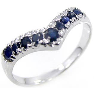 Glimmering Handmade – Anel multi-pedra por atacado – Anel de Prata .925 com Safira Genuína Fina