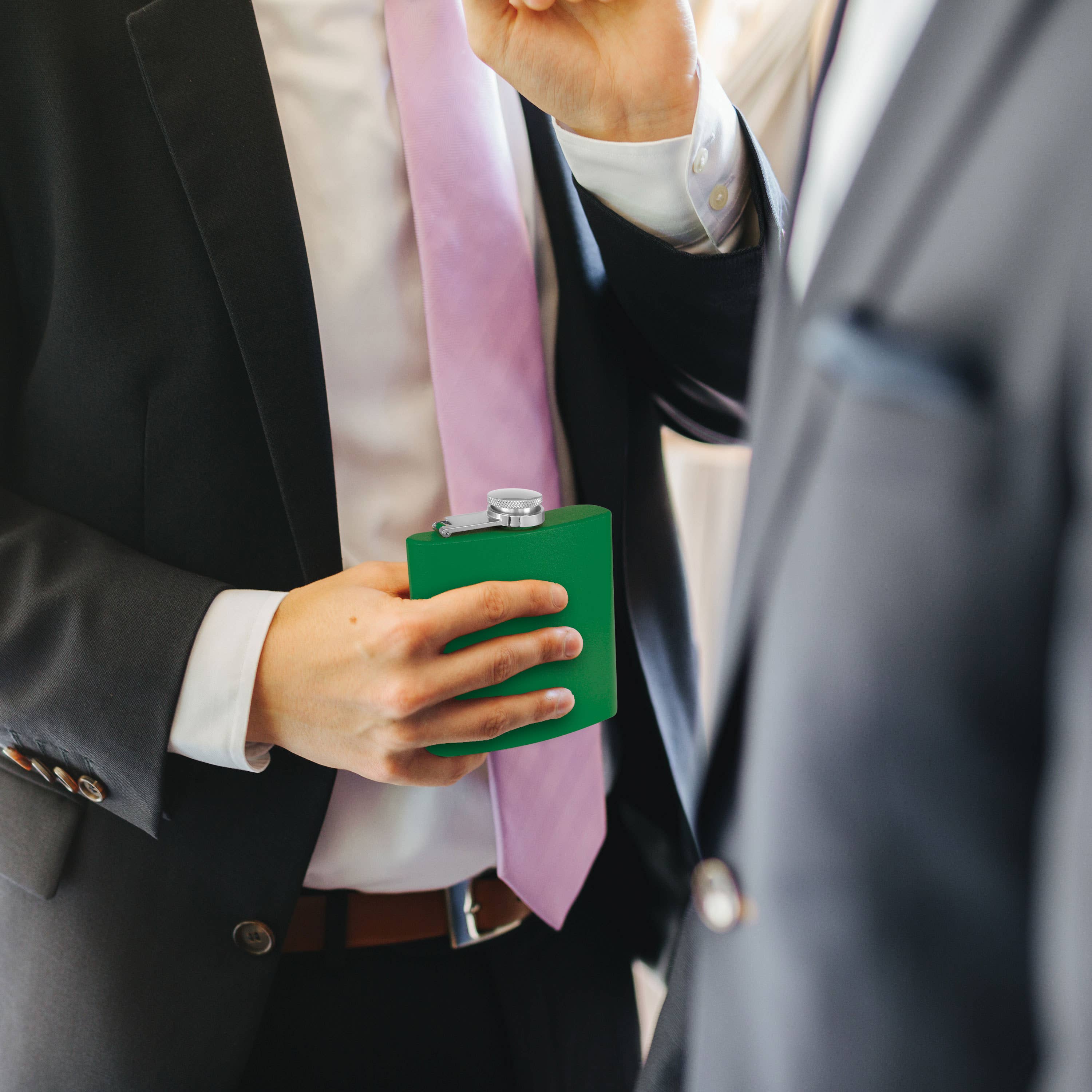 Clear Water Home Goods - Vente Flasque - Flacon à hanche en acier inoxydable de 6 oz avec entonnoir | Flacon revêtu de poudre61