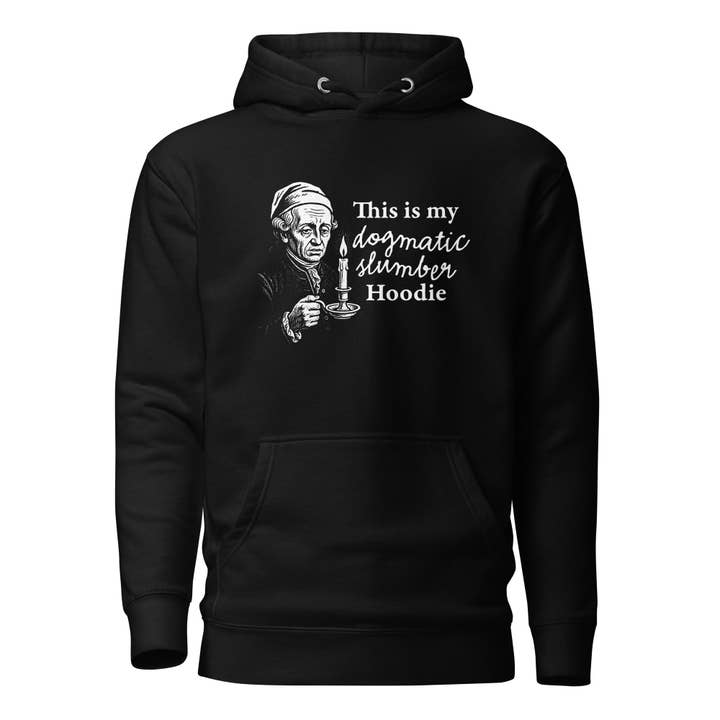 Dette er min dogmatiske slumrehættetrøje - Premium hættetrøje for engroshandel hos The Philosopher's Shirt
