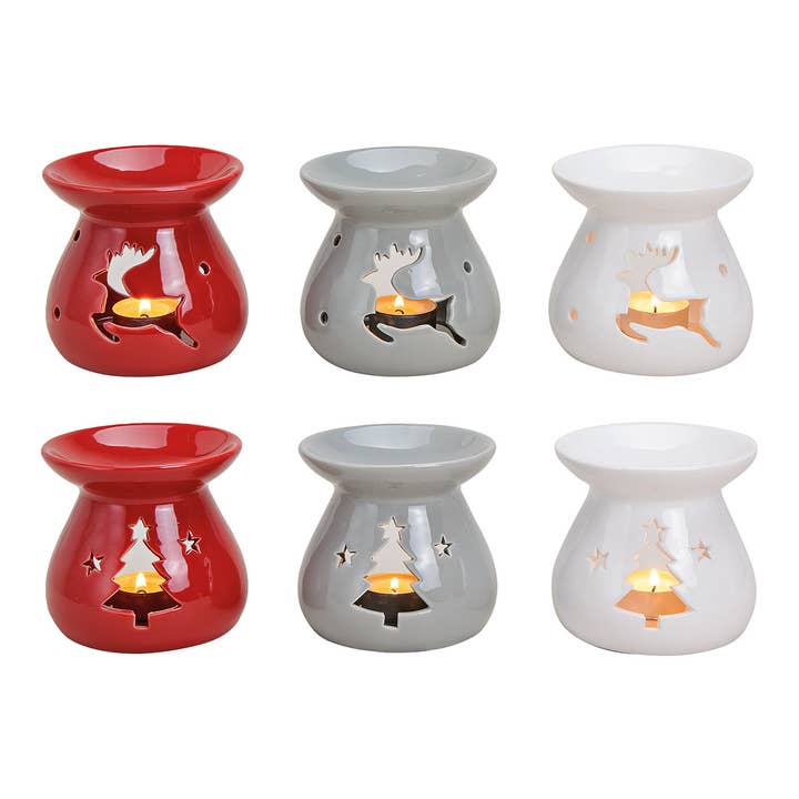 Doftlampa Träd/Älg i keramik, 6 olika sorter, 10x10x10cm för wholesale av Wurm