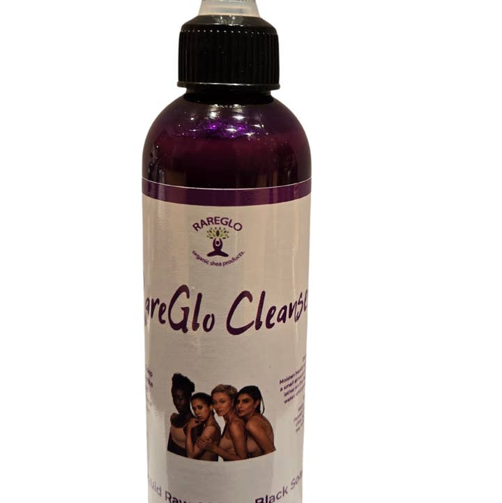 RareGlo Organic Shea Products - Wholesale Facial Cleanser - Liquid Raw African Black Soap