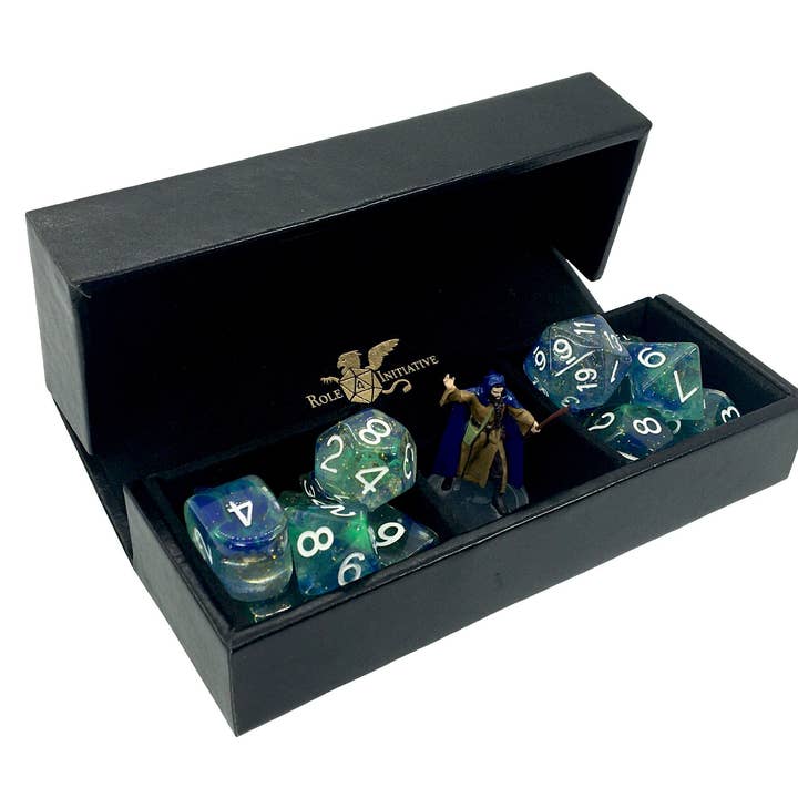 Role 4 Initiative - Wholesale Dice - Luxury Faux Leather Dice Box / Rolling Tray - Monk