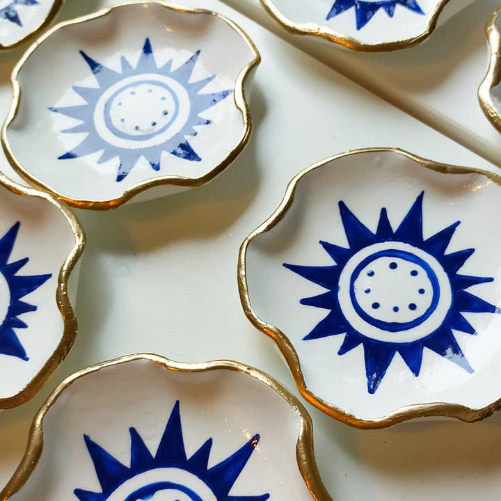 LUTUM Creations – Engroshandel Smykkeskål – Håndlavede smykkeskåle med solmotiv3