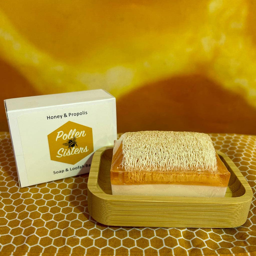 Pollen Sisters - Wholesale Bar Soap - Propolis & Loofah Soap1