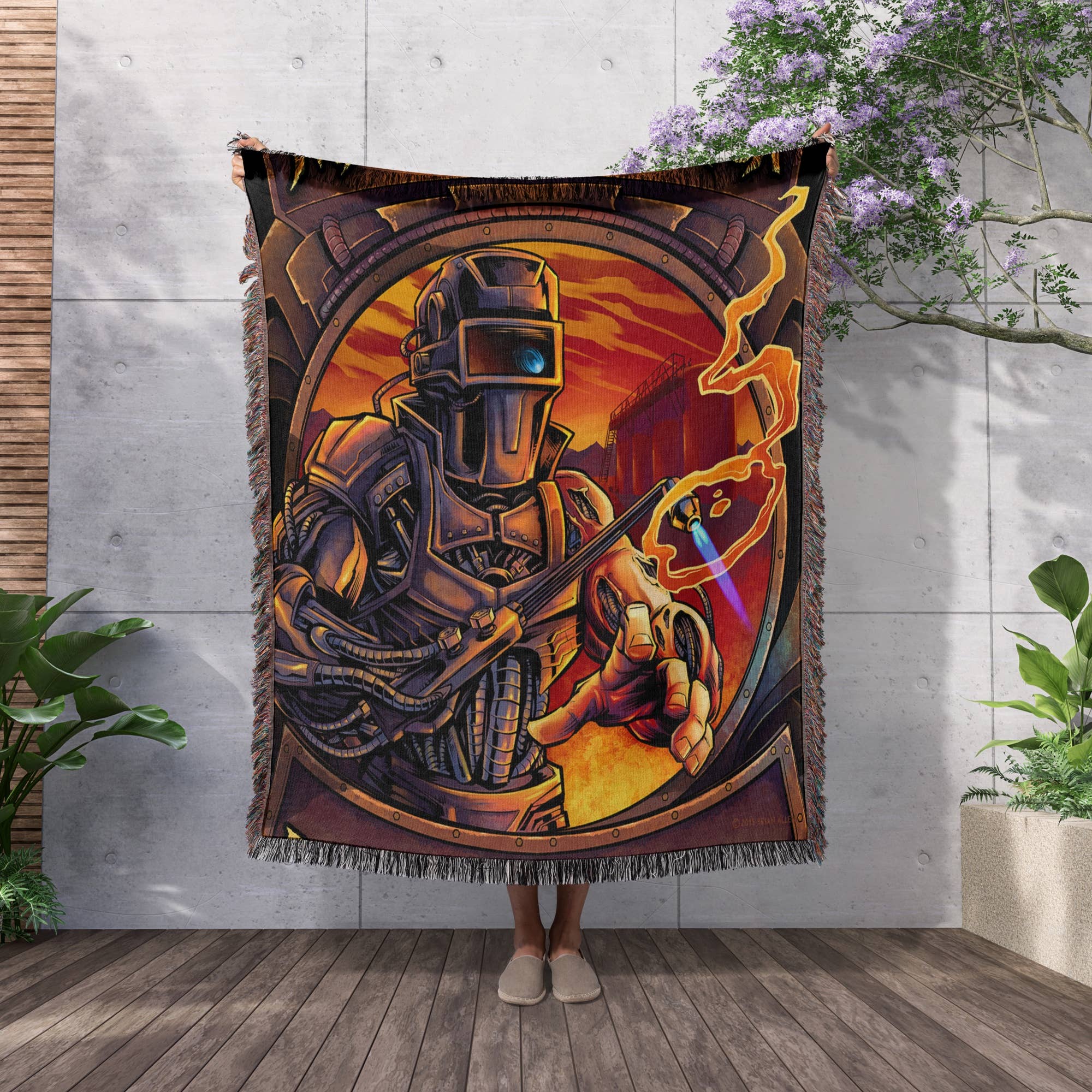 3dRose – Engroshandel Tæppe – 3dRose, Svejser der er en maskine, der bruger et svejseværktøj, Tæppe2