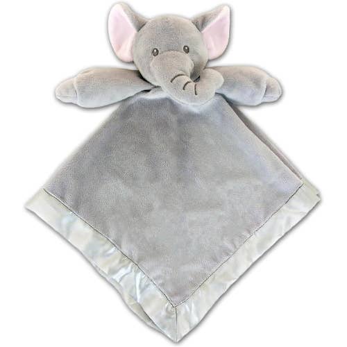 Anico - Wholesale Security/Cuddle Blanket - Baby - Plush Elephant Baby Lovey, Security Blanket, 18" x 18"3