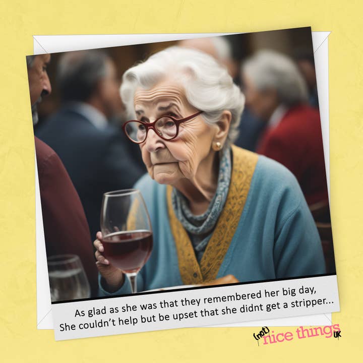 NotNiceThings – wholesale Birthday card – I Wanted a Stripper Birthday Card | Funny Card for Her1