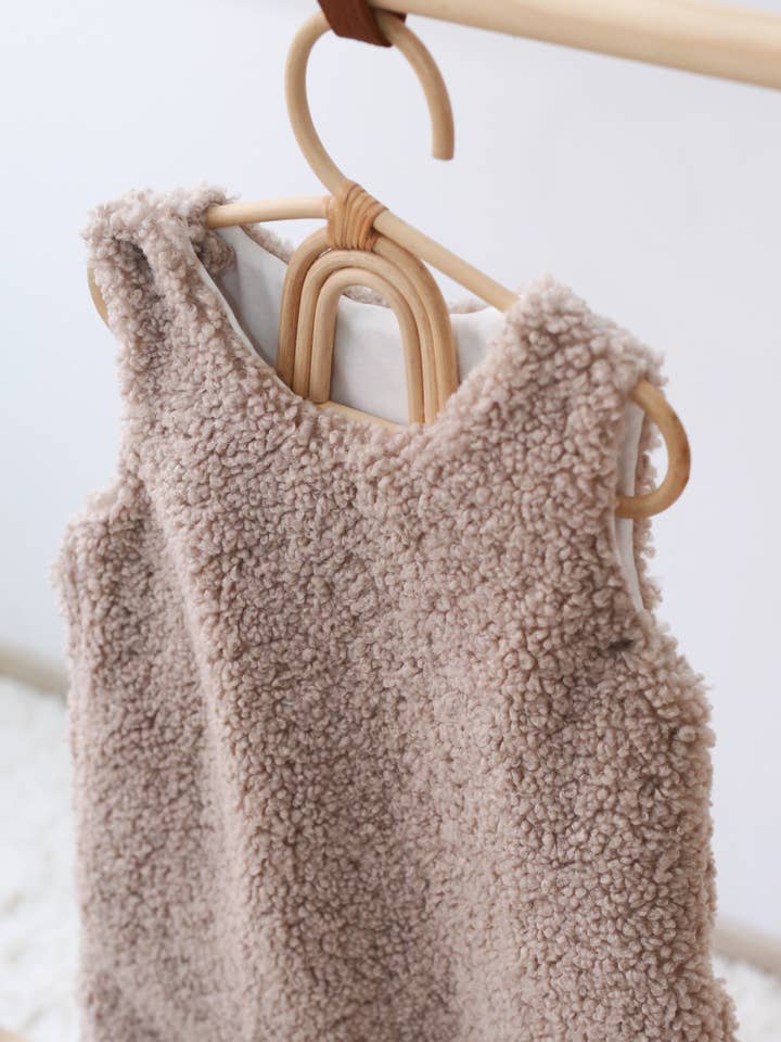 Babyly - Wholesale Sleepsack - Baby - Teddy sleeping bag - CREAM or TAUPE - 1,5 TOG5