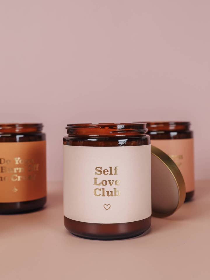 Mantra Candles - Self Love Club for wholesale by JaxKelly Candles