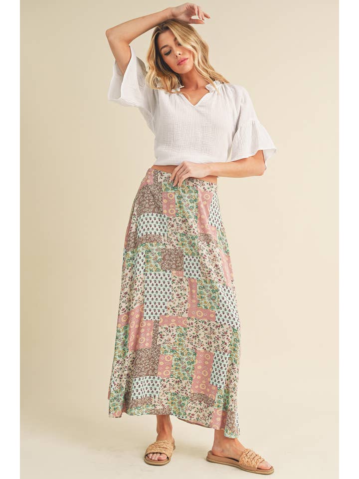 AEMI + CO - Wholesale Blouse - Women's - 8258DK Tes 3/4 Sleeve Ruffle Top35