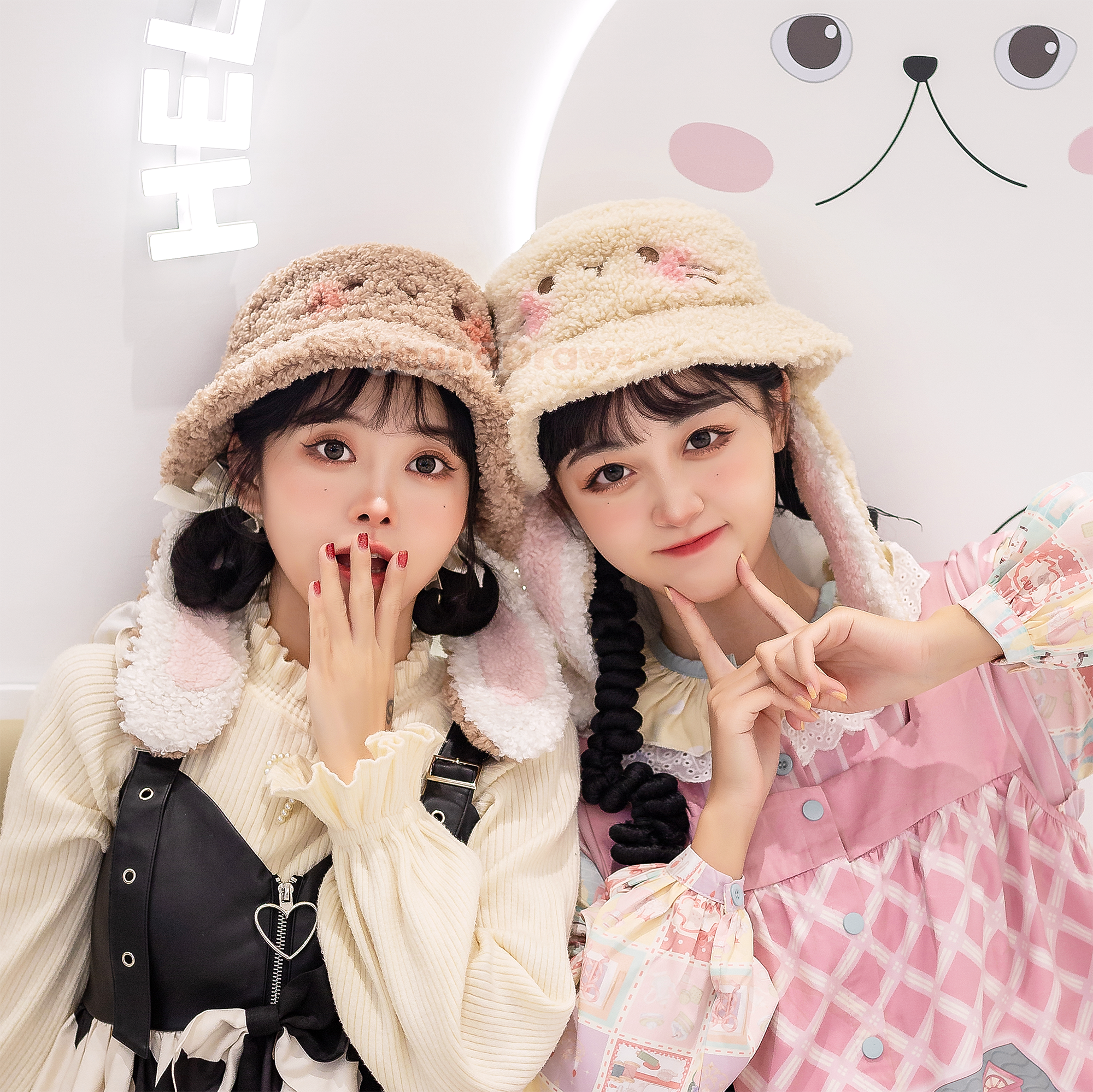 JeanaDraws - Wholesale Bucket Hat - Women's - Bunny Ear Bucket Hat9