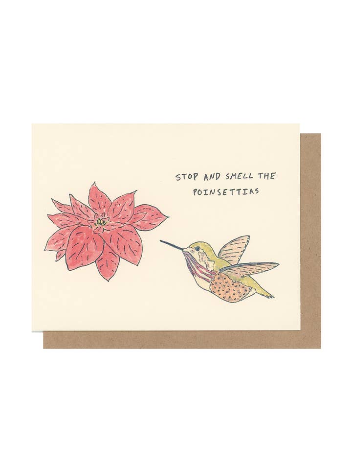 Hummingbird Christmas Card for wholesale by For To From