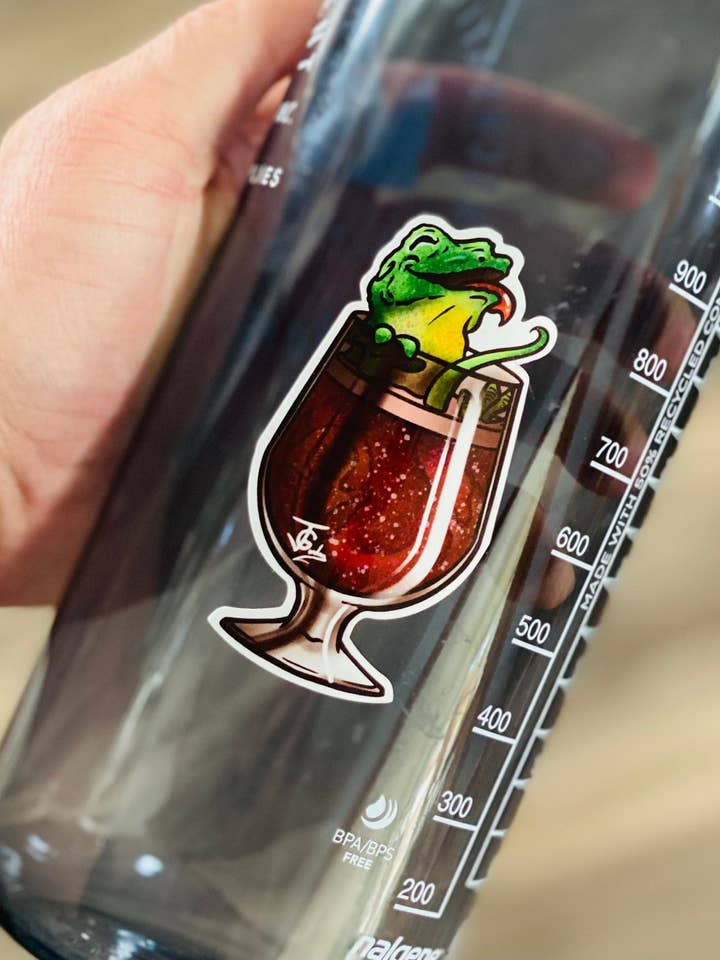 Gecko Sour Beer Sticker! for wholesale by Guerdrum Art